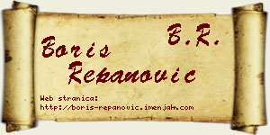 Boris Repanović vizit kartica